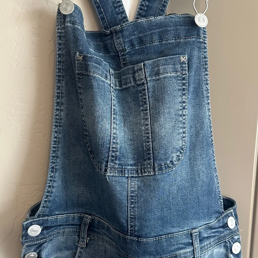Wallflower Light Blue Women's Denim Overalls - Picture 3 of 6